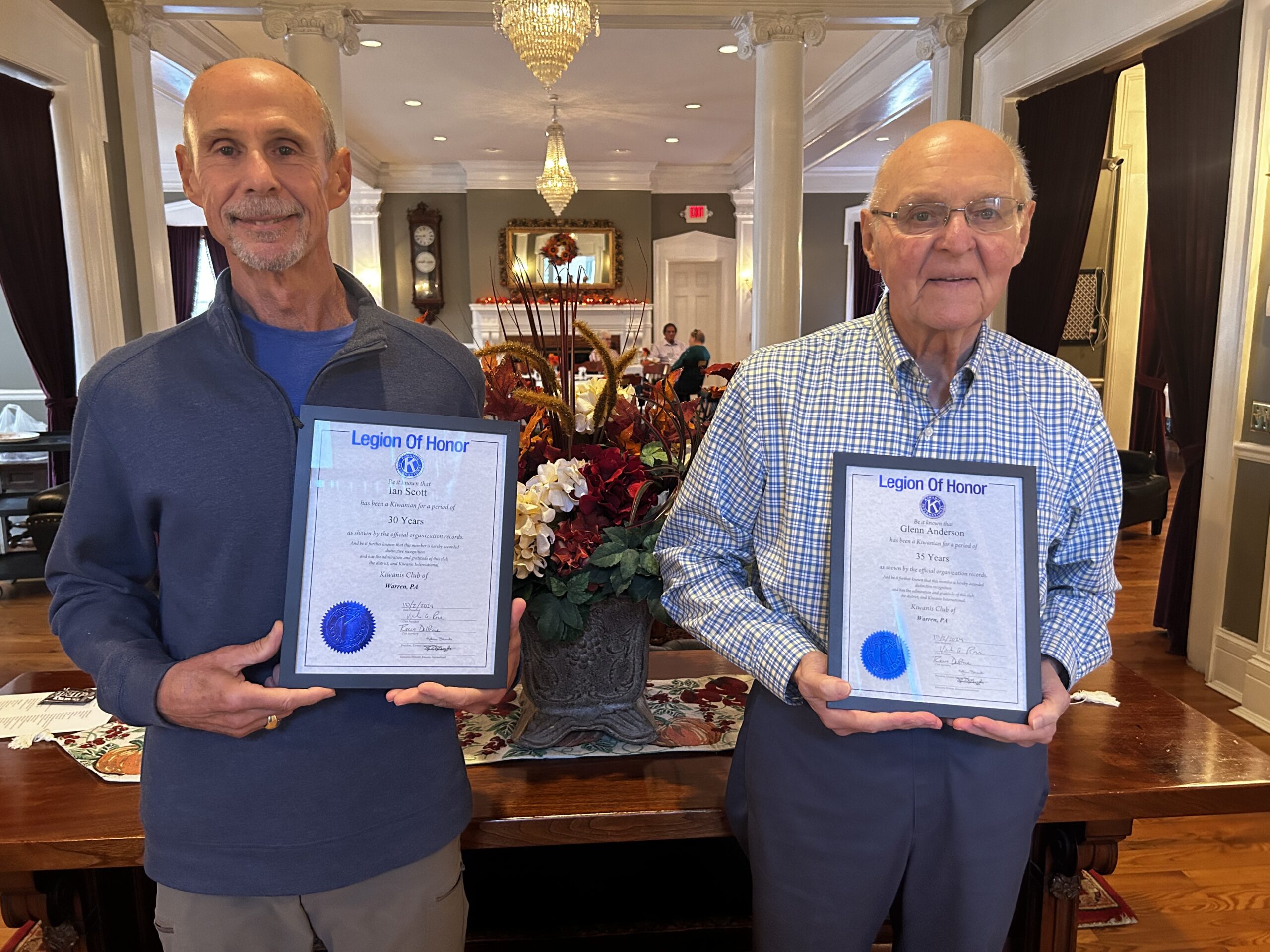 Kiwanis celebrates longtime members in Warren News, Sports, Jobs
